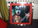 KISS GENE SIMMONS LARGE FRAMED PRINT MINT ALIVE JAPAN LOVE GUN
