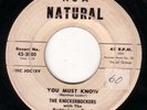 RARE DOO WOP 45 KNICKERBOCKERS IT'S A NATURAL 3000 YOU MUST KNOW/SOMEWHERE, SOME