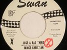 JANICE CHRISTIAN northern soul 45 on SWAN “Just a Bad Thing” DEMO NM HEAR