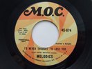 Soul Funk 45 MELODICS I Never Thought I'd Lose You on M.O.C.