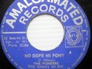 THE PIONEERS 45 No Dope Mi Pony Amalgamated label REGGAE #68