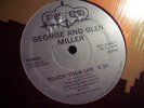 Rare Disco Boogie 12 GEORGE and GLEN MILLER  touch your life West End MINT hear