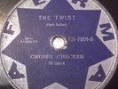 CHUBBY CHECKER The Twist / Let's Twist Again RARE BRAZIL 78 RPM 10