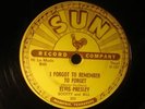 ELVIS PRESLEY SUN 223 MYSTERY TRAIN - I FORGOT TO REMEMBER TO FORGET 78rpm