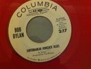 Red Vinyl Bob Dylan Subterranean Homesick Blues Promo Copy  4-43242