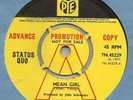 STATUS QUO - MEAN GIRL 7N.45229 UK RARE DEMO 7