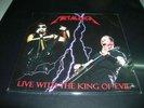 METALLICA / KING DIAMOND  live with the king of evil   7'   clear vinyl