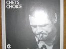 LP CHET BAKER TRIO PHILIP CATHERINE CHET'S CHOICE CRISS CROSS JAZZ 1016 1985