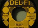 RITCHIE VALENS 45 Come On, Let's Go - Yellow Labels 1ST Press Del-Fi 4106 Framed