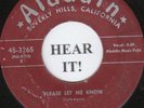 DOO WOP 45 The Five Pearls (Aladdin #3265) Real Humdinger/Please Let Me Know