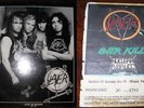 LP SLAYER live in Milan 26/01/1989 + TICKET CONCERT ORIGINAL - metallica d.r.i.