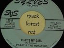 PORGY & THE MONARCHS  - That's My Girl - SYLVES  7