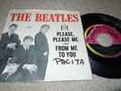 THE BEATLES RARE PICTURE SLEEVE & 45 ON VJ 581  PLEASE PLEASE ME