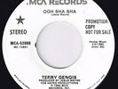 Terry Gengis-Ooh Sha Sha-Modern Soul 45 on MCA 52068-Promo-Listen