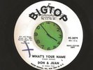 DON & JUAN ?SOUL What's Your Name BIGTOP 3079 7