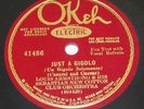 Louis Armstrong & Sebastian New Cotton Club Orch on Okeh 78 41486, Just A Gigolo