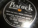 Original Five Blind Boys How Far From Canaan World Prayer rare Peacock gospel 78