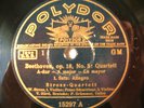 3x 78rpm STROSS QUARTET pl. Beethoven - RARE POLYDOR 