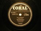 CRICKETS  It's So Easy/Lonesome Tears UK Coral 78  E-