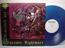 DEMENTED ARE GO ORGASMIC NIGHTMARE PSYCHOBILLY BLUE VINYL DEMO LP