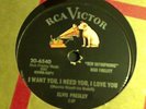 Elvis presley I want you I need you i love you  RCA 6540 rockabilly rock 78
