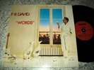 Vinyl LP F.R.DAVID - WORDS 1982