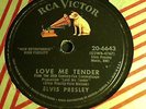 Elvis presley Love Me Tender  RCA 6643 rockabilly rock 78