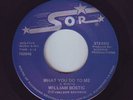 MODERN SOUL 45-WILLIAM BOSTIC-WHAT YOU DO TO ME-US SOR-LISTEN