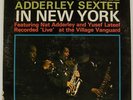 CANNONBALL ADDERLEY SEXTET “In New York” jazz LP on RIVERSIDE DG NM