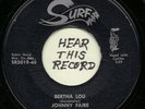 Johnny Faire - Bertha Lou - Surf # SR5019-45 Rockabilly  ( HEAR IT)