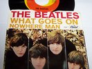 THE BEATLES WHAT GOES ON & NOWHERE MAN CAPITOL 45 #5587 & PICTURE SLEEVE VG++