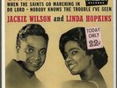 JACKIE WILSON & LINDA HOPKINS   SHAKE A HAND   HARD COVER PICTURE SLEEVE + 45
