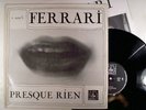 LUC FERRARI . Presque rien N°2  &  Promenade symphonique . LP INA / GRM 9104 FE