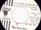 NORTHERN SOUL 45 RPM - BABY WASHINGTON on SUE (RARE PROMO)