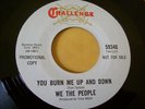1966 GARAGE MONSTER--WE THE PEOPLE--YOU BURN ME UP AND DOWN--CHALLENGE 59340, DJ