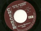 45 RPM ROCK DOO WOP 60'S ??  CHECKER DANNY HARGROVE SEVEN WONDERS OF MY WORLD