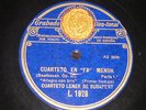 STRING QUARTET 3 x 78 rpm RECORDS Regal CUARTETO LENER BUDAPEST Spain BEETHOVEN