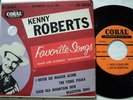 COUNTRY 45: Kenny Roberts EP Extended Play w/ sleeve - Favorite Songs - Coral