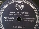 ELVIS PRESLEY. LOVE ME TENDER - ANYWAY YOU WANT ME 78 GIRI RCA A25V-0524