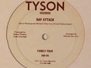 FAMILY FOUR - Rap Attack SUPER RARE OG PRESSING on TYSON   hip hop 12