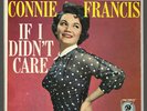 CONNIE FRANCIS   IF I DIDN'T CARE   MGM EP # 1662 HARD COVER PICTURE SLEEVE + 45