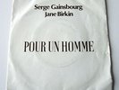 45 T Promo 1 titre de GAINSBOURG & BIRKIN   Pour un homme / Publicité CARON