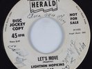 Blues 45 LIGHTNIN HOPKINS Let's Move HERALD HEAR