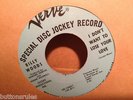 BILLY WOODS WLP US  PROMO DJ  45 NORTHERN SOUL VERVE  WAREHOUSE FIND  M-