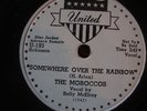 The Moroccos Somewhere Over the Rainbow Red Hots rare United doo-wop promo 78rpm