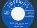 KILLER EARLY NEW ORLEANS JUMP   SMILEY LEWIS -- CAN'T STOP LOVING YOU {IMPERIAL}