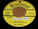 Crickets Budy Holly Oh Boy Not Fade Away promo 45