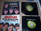 THE BEATLES  HEY JUDE  AND REVOLUTION  AND 3 BONUS 45 RECORDS