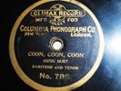  1901 Columbia Climax Record COON COON COON Collins and Harlan