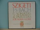 SZIGETI BACH SONATAS & PARTITAS SOLO VIOLIN VANGUARD 3 LP BOX NM BG 627/9